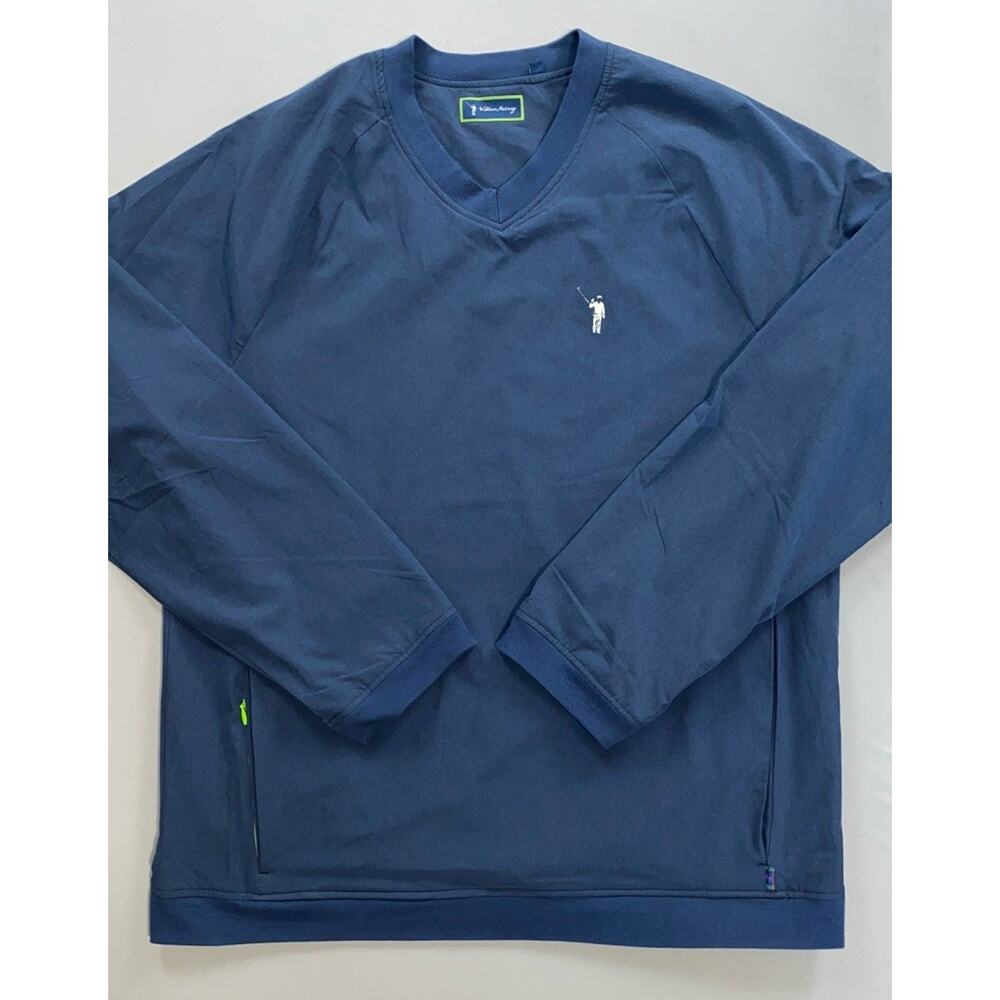 William Murray Fleece Lined Zip Pocket Pullover Golf Jacked, Sweatshirt. Mens XL